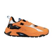 Mesh Leren Sneakers Rs-Trck MU Puma , Orange , Heren