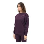 Essentials Paarse Crewneck Sweater Vrouwen Puma , Purple , Dames