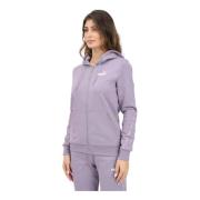 Paarse rits hoodie met zijstreep Puma , Purple , Dames