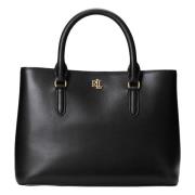 Stijlvolle Marcy Satchel Kleine Tas Ralph Lauren , Black , Dames