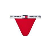 Rode Logo Taille Slip Tommy Hilfiger , Red , Dames