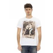 Casual Korte Mouw Ronde Hals T-shirt Trussardi , White , Heren