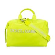 Fluorescerende gele reistas Dolce & Gabbana , Yellow , Unisex