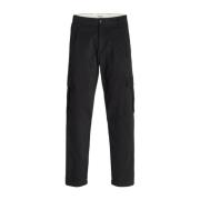 Tapered Cargo Broek Jack & Jones , Black , Heren