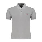 Grijze Polo Shirt Mannen Napapijri , Gray , Heren