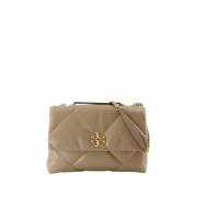 Convertible Schoudertas - Leer - Neutraal Tory Burch , Beige , Dames