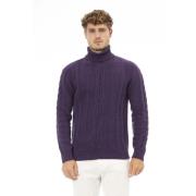 Trui - Lange Mouwen - Regular Fit Alpha Studio , Purple , Heren