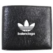 Pre-owned Leather wallets Balenciaga Vintage , Black , Dames