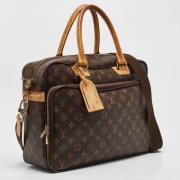 Pre-owned Canvas briefcases Louis Vuitton Vintage , Brown , Dames