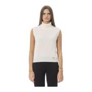 Trendy Gebreid Vest Baldinini , White , Dames