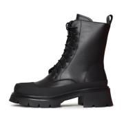 Casual Suède Veterschoenen Enkellaarsjes - Zwart Cesare Gaspari , Blac...