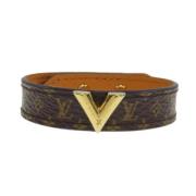 Pre-owned Fabric bracelets Louis Vuitton Vintage , Brown , Dames