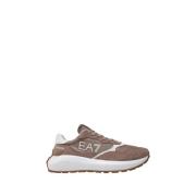 Bruine Sneakers Moderne Sportieve Stijl Emporio Armani EA7 , Brown , H...