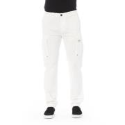 Cargo Broek - Effen Kleur - Trendy Baldinini , White , Heren