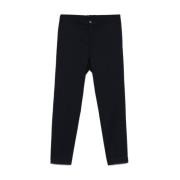 Midnight Blue Wool Blend Op Maat Gemaakte Broek Incotex , Blue , Heren