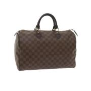 Pre-owned Canvas handbags Louis Vuitton Vintage , Brown , Dames