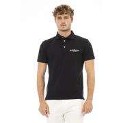 Geborduurd Logo Polo Shirts Trend Baldinini , Black , Heren