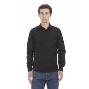 Slim Fit Overhemd met Knoopsluiting Baldinini , Black , Heren