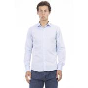 Slim Fit Front Button Shirt Baldinini , Blue , Heren