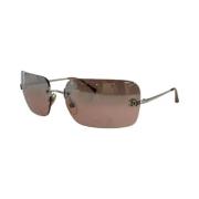 Pre-owned Plastic sunglasses Chanel Vintage , Brown , Dames