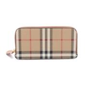 Pre-owned Canvas wallets Burberry Vintage , Brown , Dames