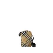 Beige Synthetische Crossbody Tas Burberry , Beige , Unisex