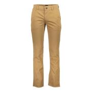 Bruine Heren Slim Fit Broek Hugo Boss , Brown , Heren