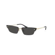 Gouden montuur met donkergrijze lens Ray-Ban , Yellow , Unisex