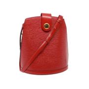 Pre-owned Leather shoulder-bags Louis Vuitton Vintage , Red , Dames