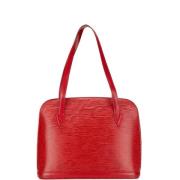 Pre-owned Leather totes Louis Vuitton Vintage , Red , Dames