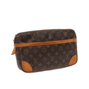 Pre-owned Canvas clutches Louis Vuitton Vintage , Brown , Dames