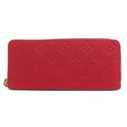 Pre-owned Fabric wallets Louis Vuitton Vintage , Red , Dames