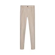 Moderne Chinos voor Stijlvol Comfort Profuomo , Brown , Heren