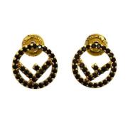 Pre-owned Metal earrings Fendi Vintage , Yellow , Dames