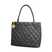 Pre-owned Leather chanel-bags Chanel Vintage , Black , Dames