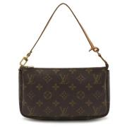 Pre-owned Canvas clutches Louis Vuitton Vintage , Brown , Dames