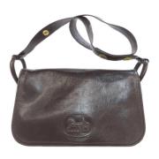 Pre-owned Leather shoulder-bags Celine Vintage , Brown , Dames