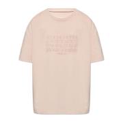 Logo T-shirt Maison Margiela , Pink , Heren