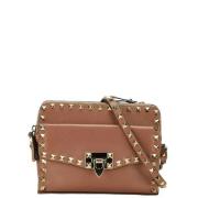 Pre-owned Leather shoulder-bags Valentino Vintage , Pink , Dames