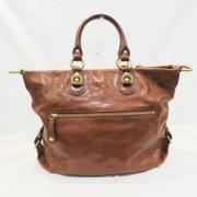 Pre-owned Leather handbags Coach Pre-owned , Brown , Dames