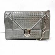 Pre-owned Leather dior-bags Dior Vintage , Gray , Dames