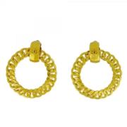 Pre-owned Metal chanel-jewelry Chanel Vintage , Yellow , Dames