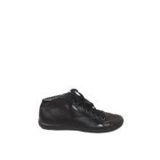 Pre-owned Leather sneakers Prada Vintage , Black , Dames