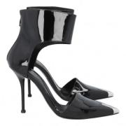 Pre-owned Leather heels Alexander McQueen Pre-owned , Black , Dames