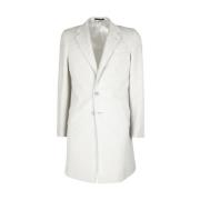 Wollen jas in Loro Piana-stof Made in Italia , White , Heren