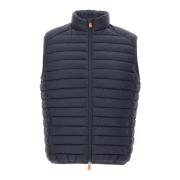 Blauwe Heren Gilet, Lichtgewicht Nylon Jas Save The Duck , Blue , Here...