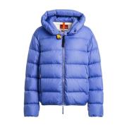 Korte Gewatteerde Hoodie Matte Lijn Parajumpers , Blue , Dames