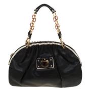 Pre-owned Leather shoulder-bags Marc Jacobs Pre-owned , Black , Dames