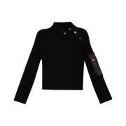 Zwarte Glittertrui Chic Stijl Liu Jo , Black , Dames