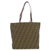 Pre-owned Canvas fendi-bags Fendi Vintage , Brown , Dames